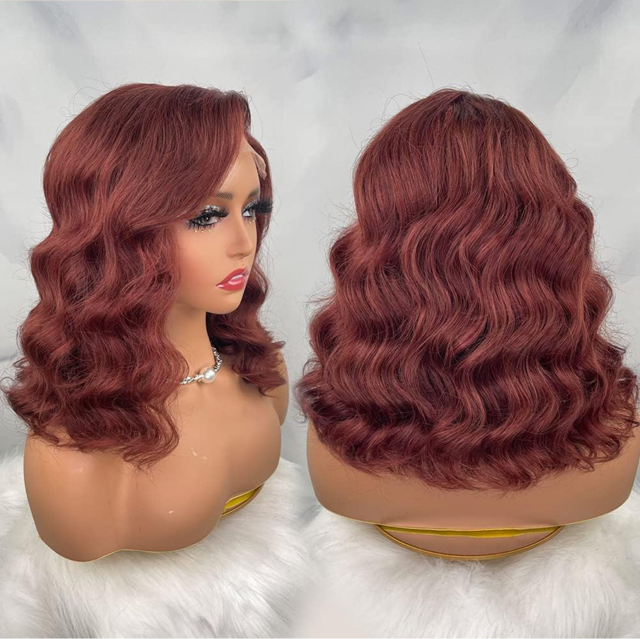 14” Reddish-Brown 13X6 Glueless BOB