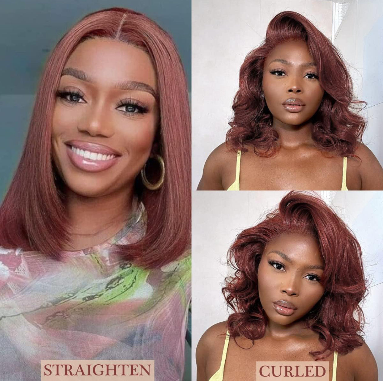 14” Reddish-Brown 13X6 Glueless BOB