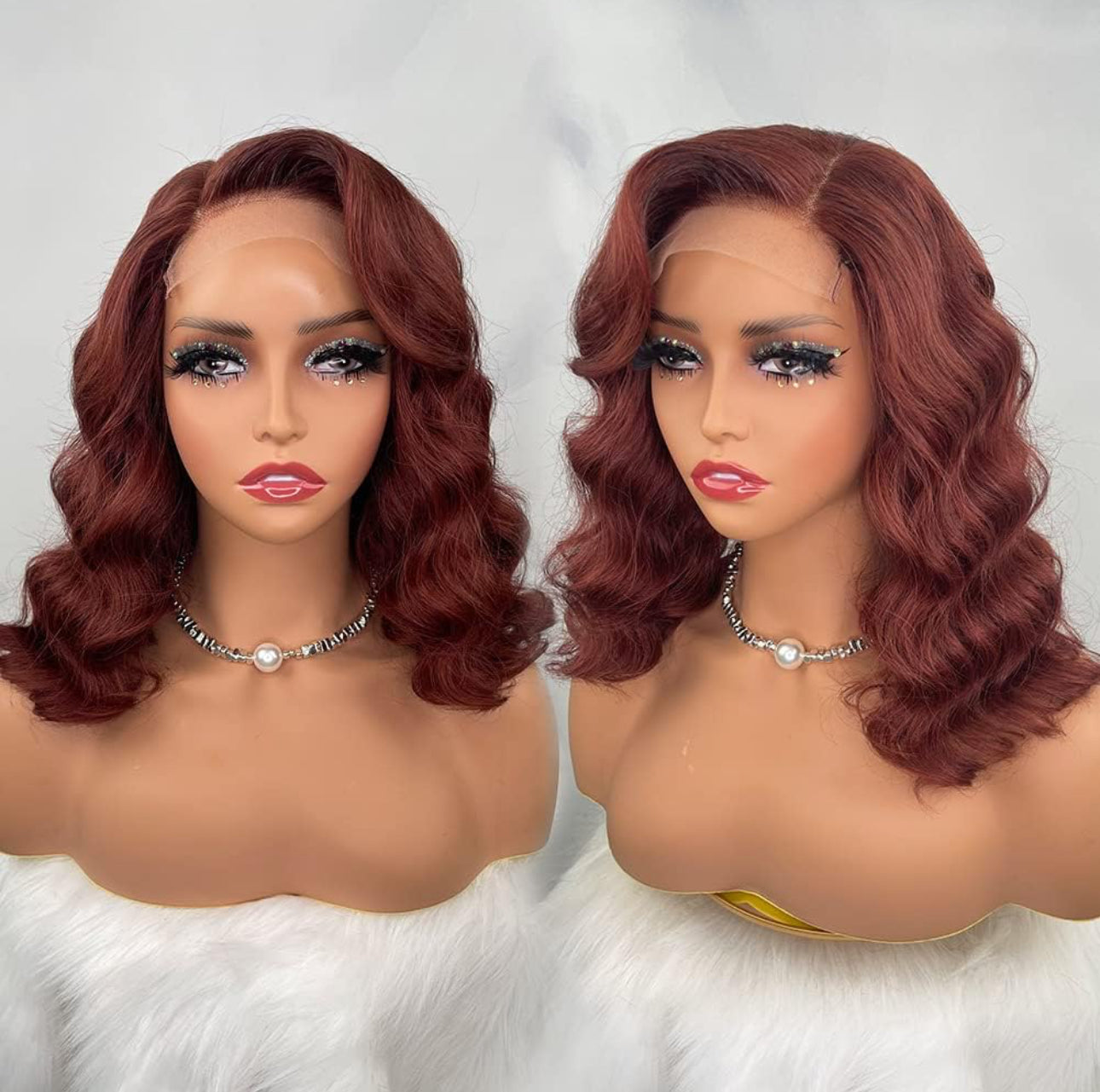 14” Reddish-Brown 13X6 Glueless BOB