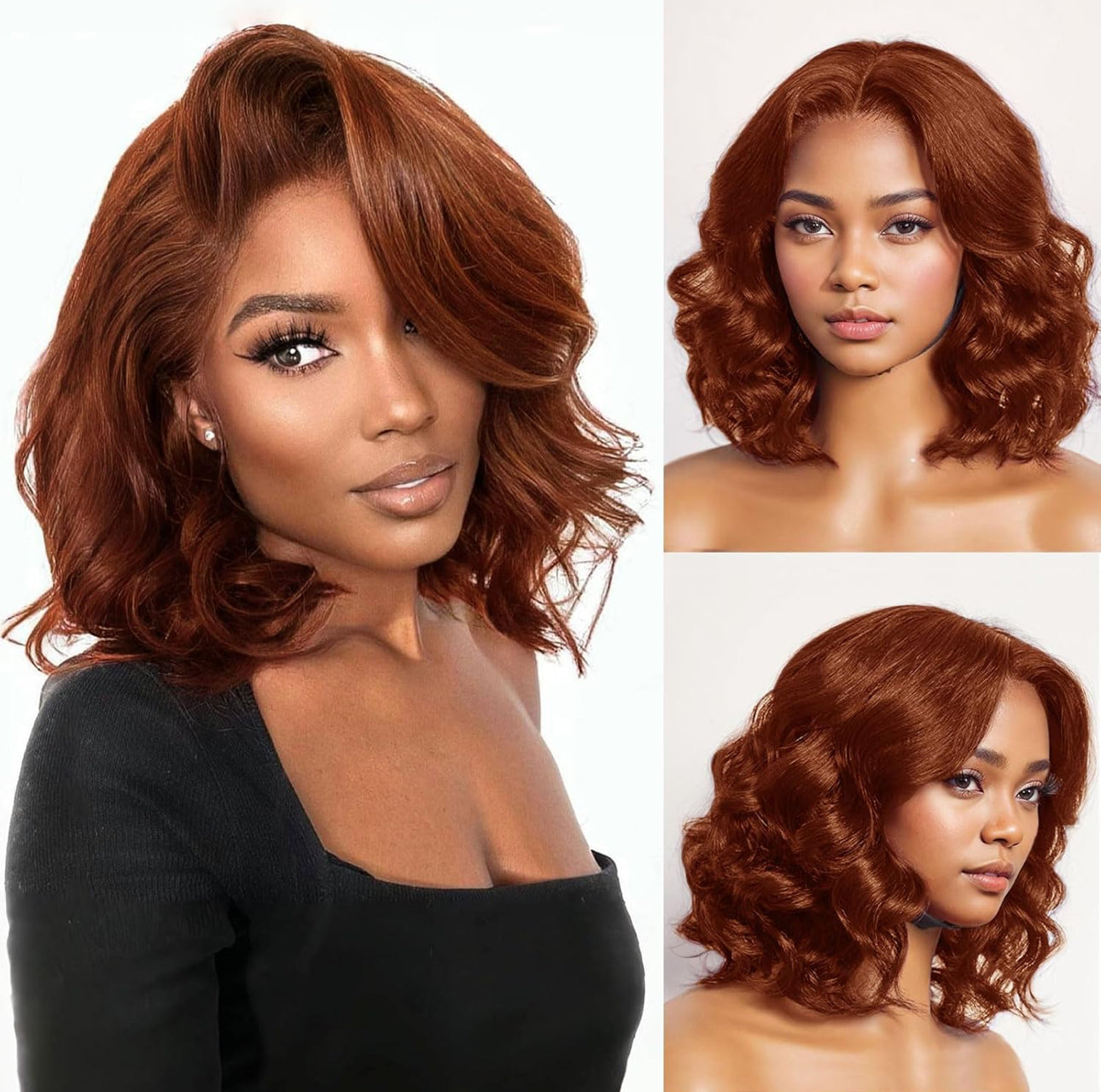 14” Reddish-Brown 13X6 Glueless BOB