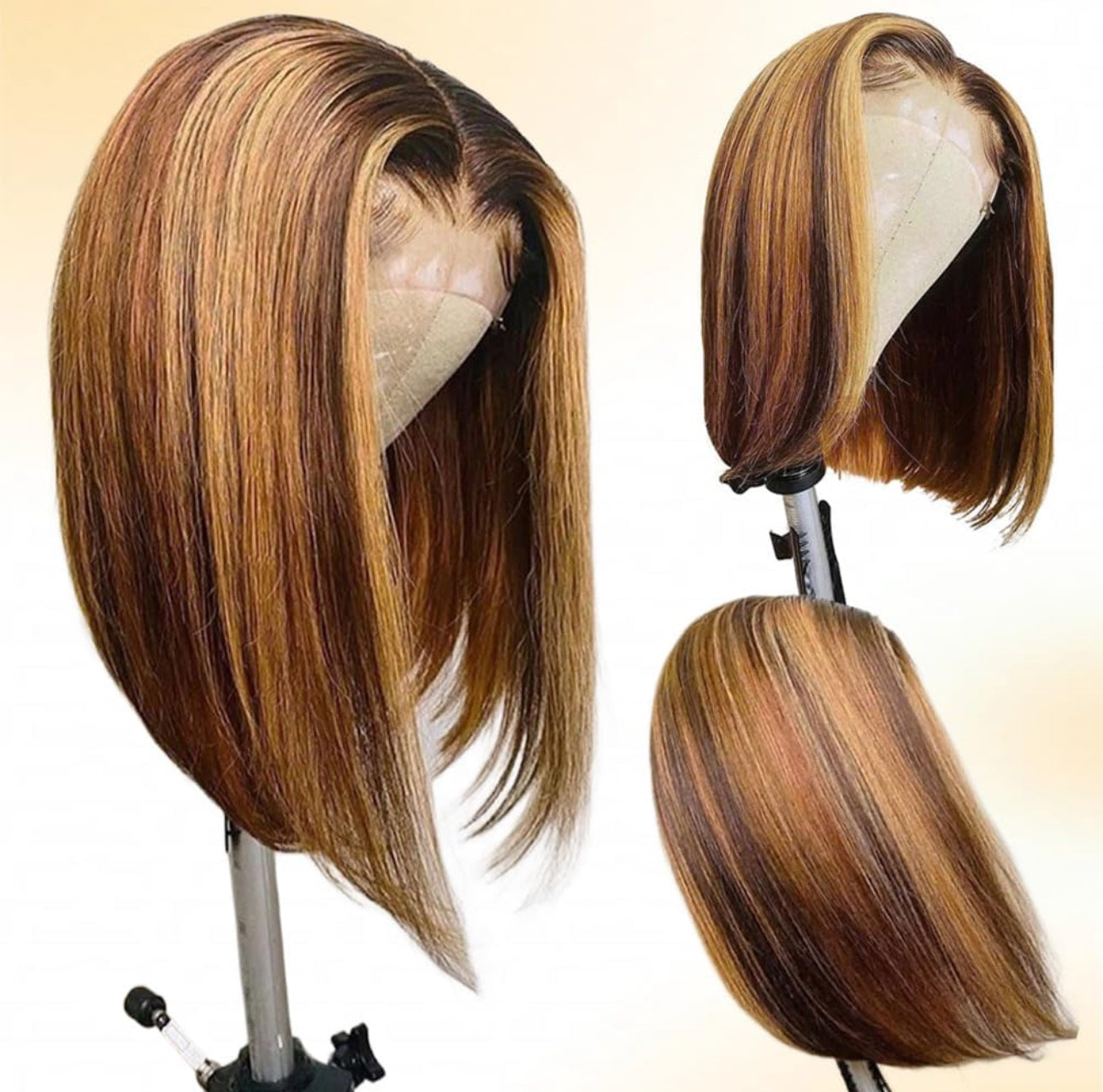 14” HIGHLIGHT 5x5 Closure Glueless BOB
