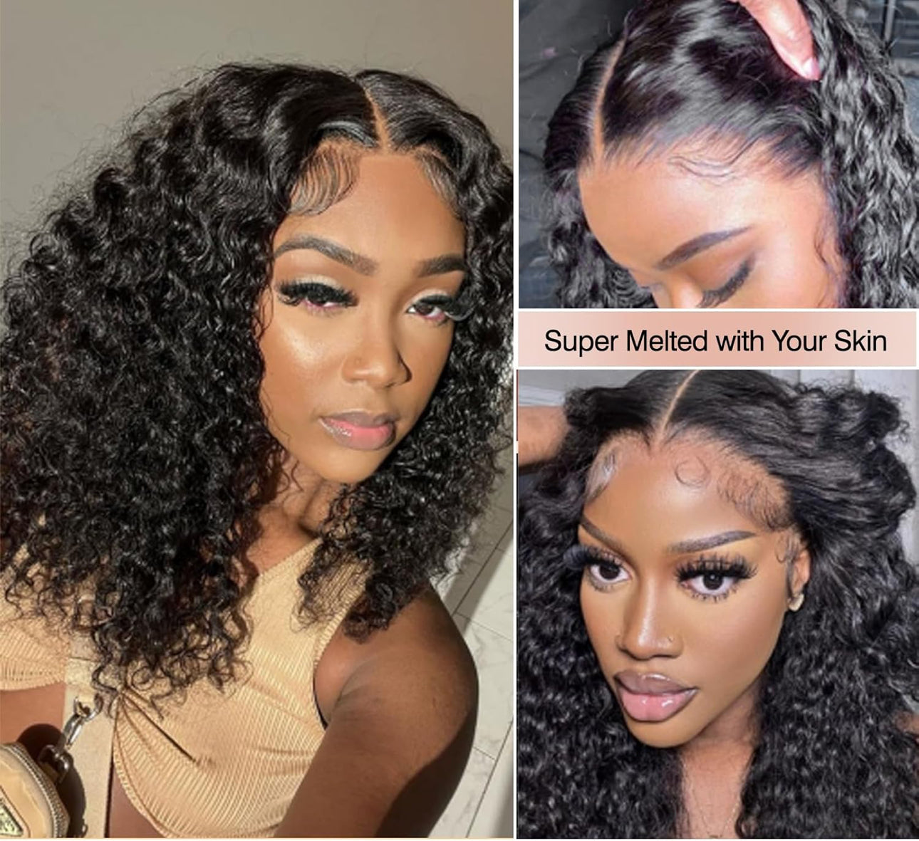 12” Curly 13X4 Glueless BOB
