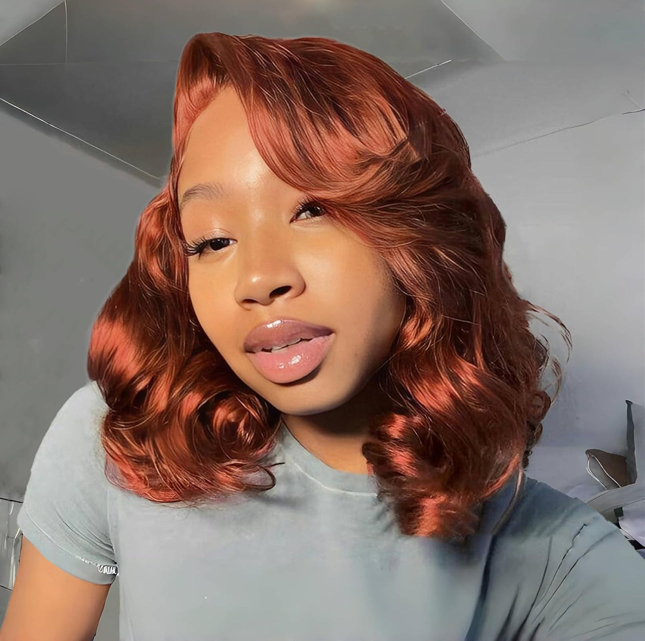 14” Reddish-Brown 13X6 Glueless BOB