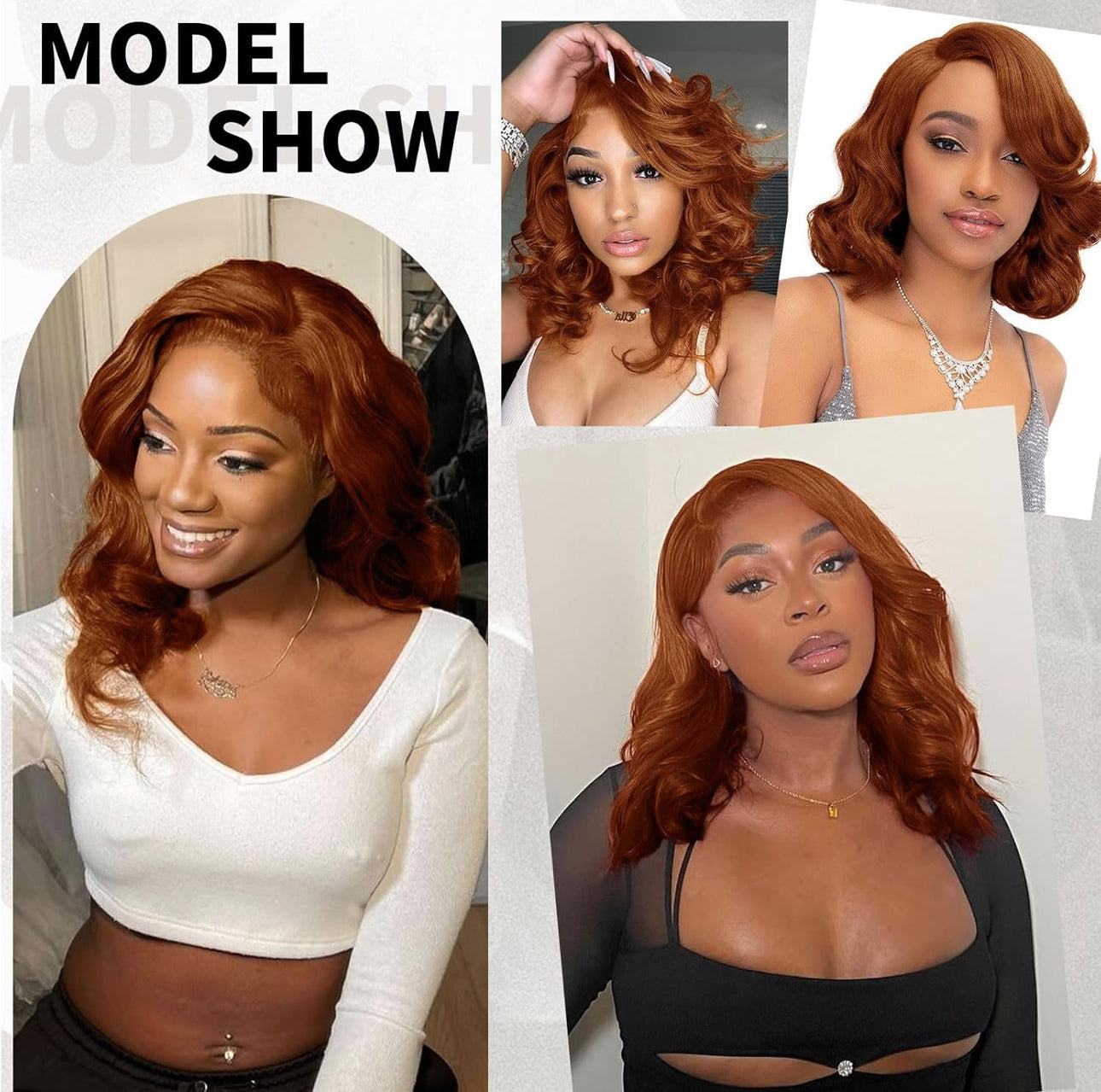 14” Reddish-Brown 13X6 Glueless BOB