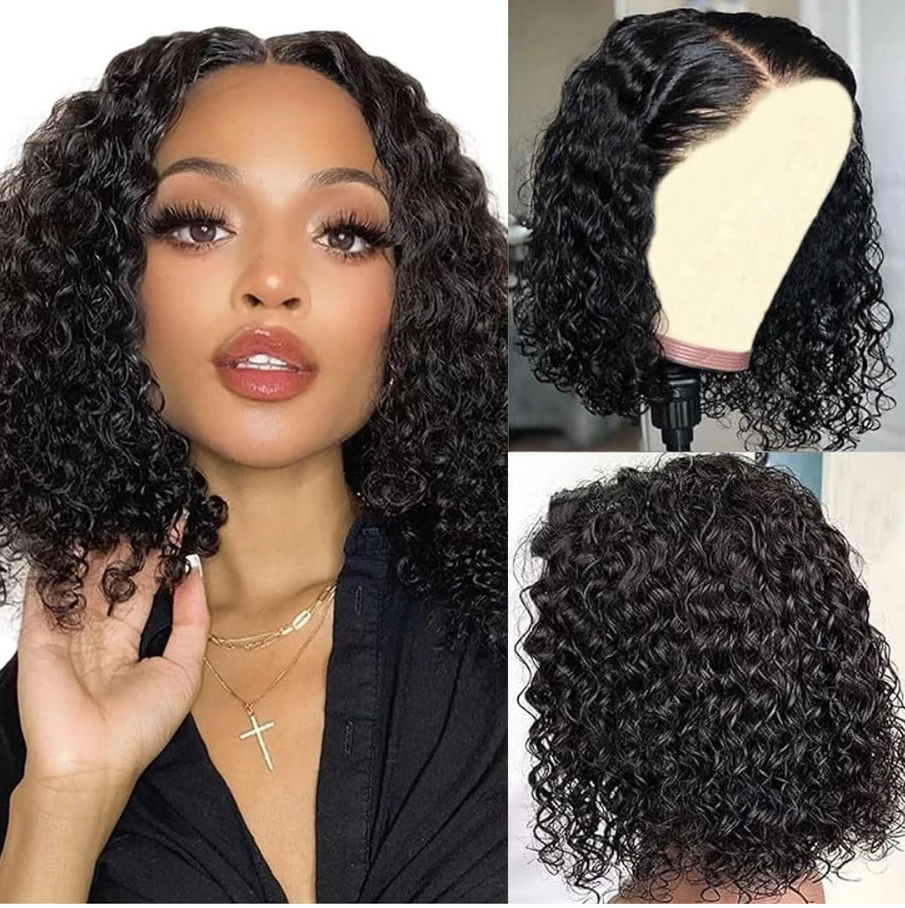 12” Curly 13X4 Glueless BOB