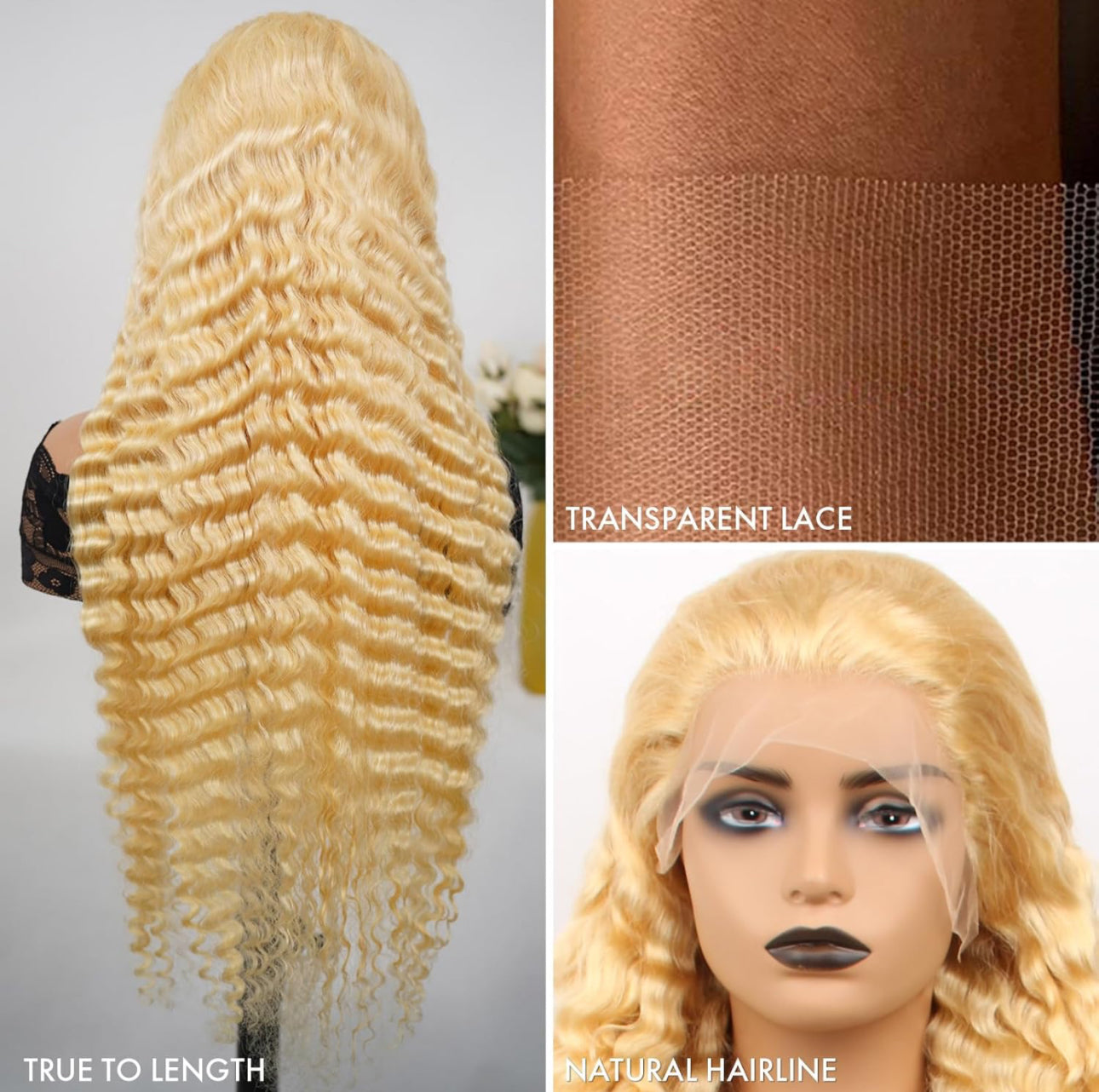 BLONDE WATER WAVE