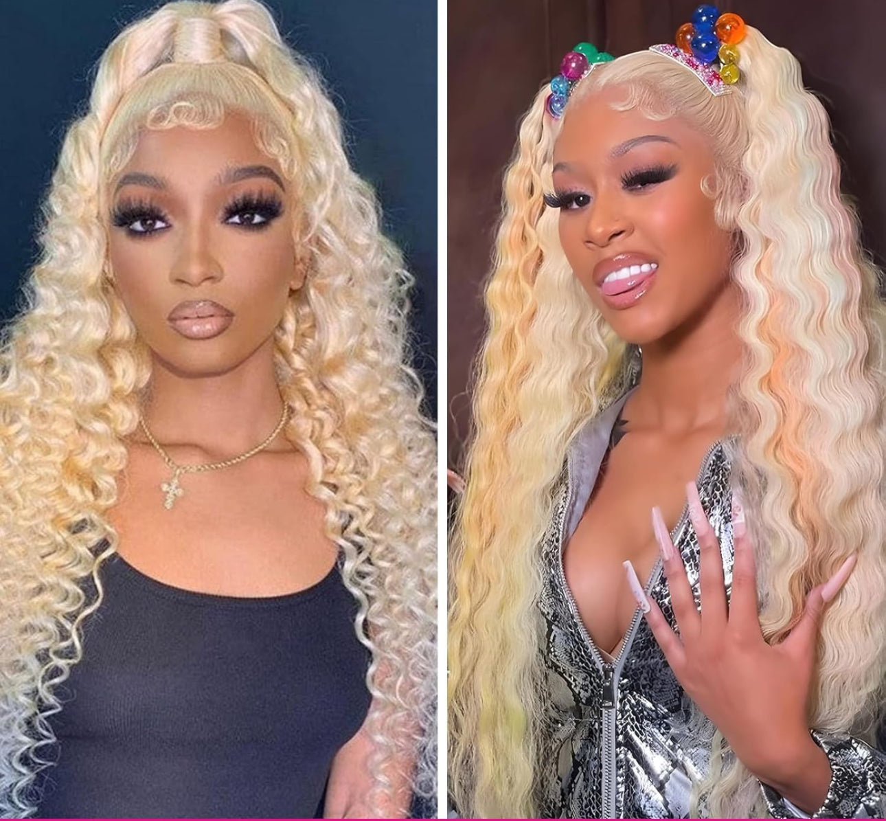 BLONDE WATER WAVE
