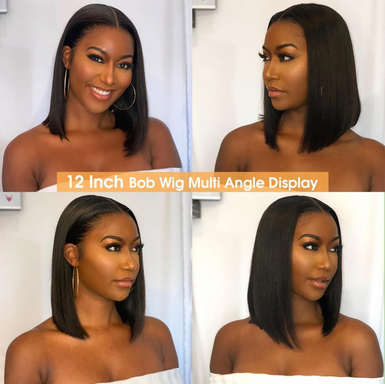 12” Luxury 13x4 Glueless Bob